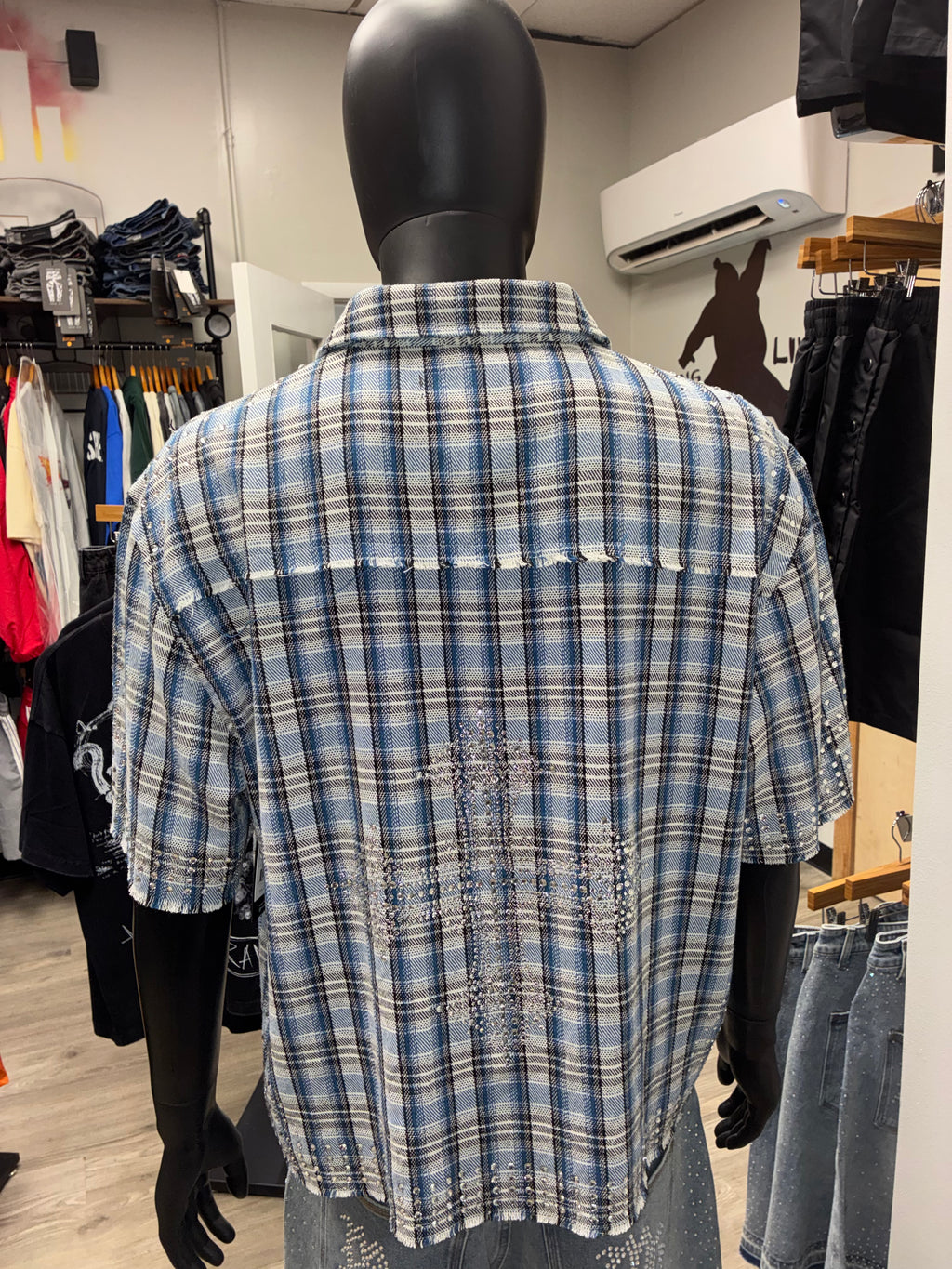 Blue Holy Saints Flannel
