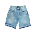 Mixed Emotions Blue Denim Shorts  (Rhinestones)