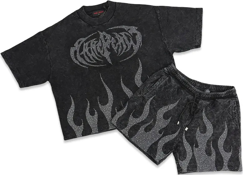 Black Rare Peace Flame Shirt (Shirt Only)