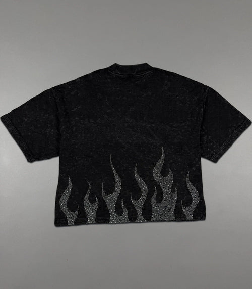 Black Rare Peace Flame Shirt (Shirt Only)