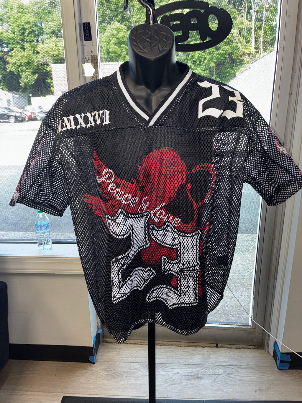 Copper Rivet Crop Football Jersey