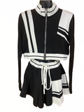 2 pc. Skirt w/Crop Zip-up