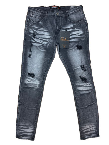 Copper Rivet Distressed Jeans