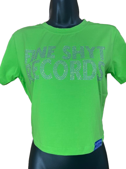 M.A.F "Fine Shyt Records" Crop Tee