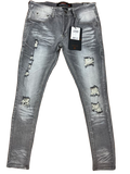 Copper Rivet Distressed Jeans