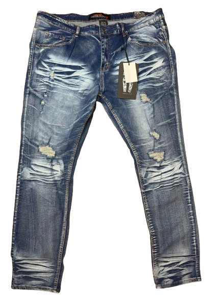 Copper Rivet Distressed Jeans