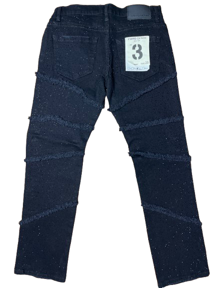 Kids Distressed Denim Jeans (Rhinestones)