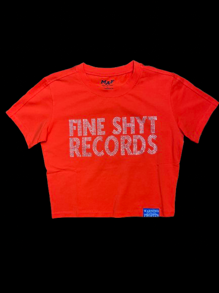 M.A.F "Fine Shyt Records" Crop Tee