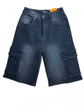 American Bazi  Cargo Jorts (Rhinestones)
